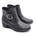 Solidus laarsje zwart leder 35025